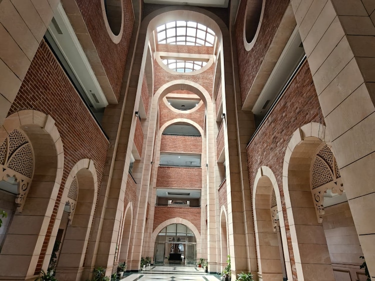 The courtyard of the main building