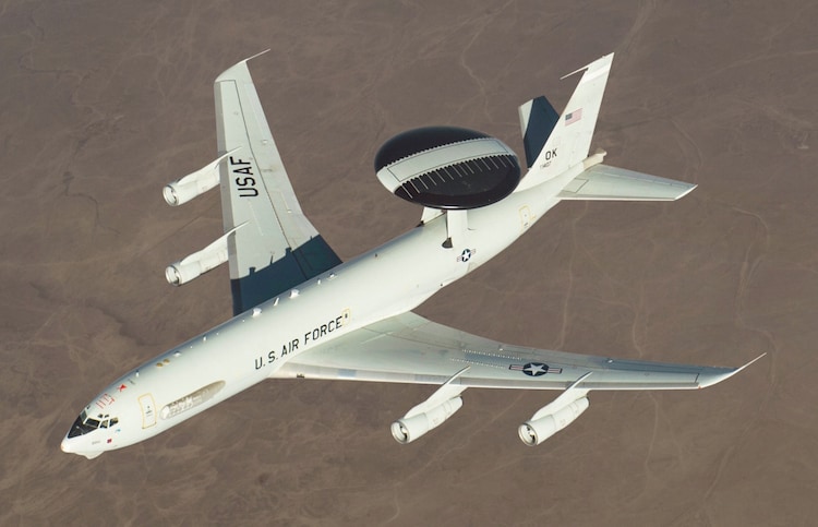 An E-3 Sentry airborne early warning aircraft, whose replacement costs up to $700 million a unit. (Image: US Air Force)
