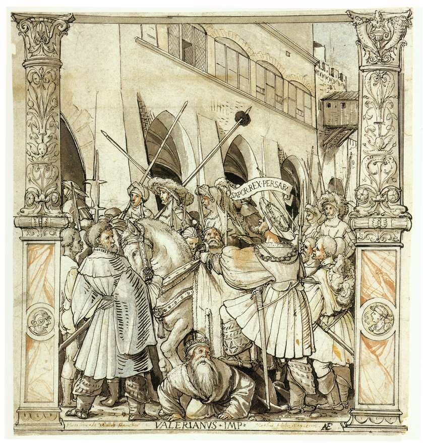 Iran Embassy viral image, Donald Trump meme, iran us israel war, iran war, persian king captured rome, Shapur I, Valerian, Battle of Edessa, Roman Empire, Sasanian Empire, ancient Persia, geopolitics, captured emperor
