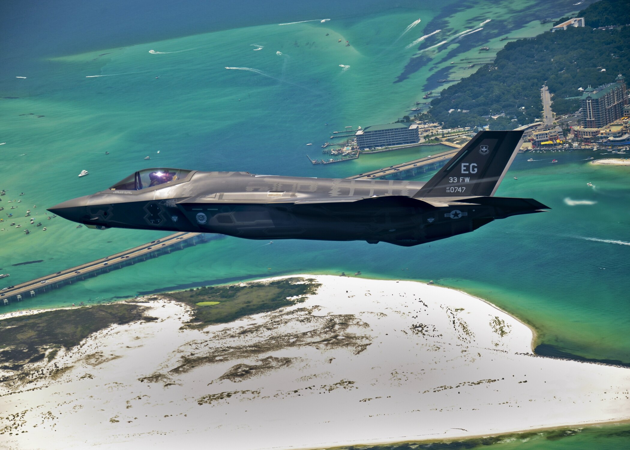 The advacned F-35 stealth fighter was struck by ground fire for the first time in its service history during the Iran War. (Image: US Air Force)