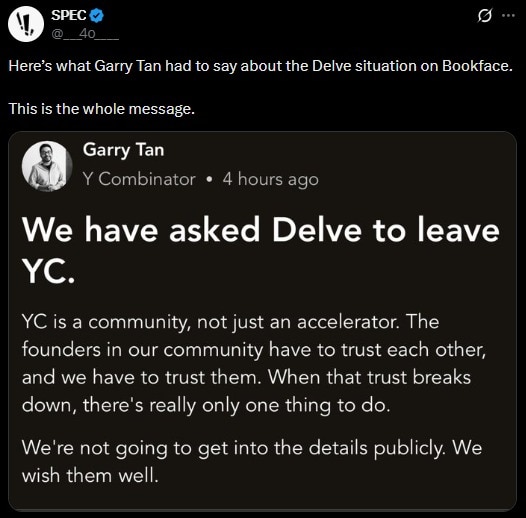 Garry Tan YC Bookread post