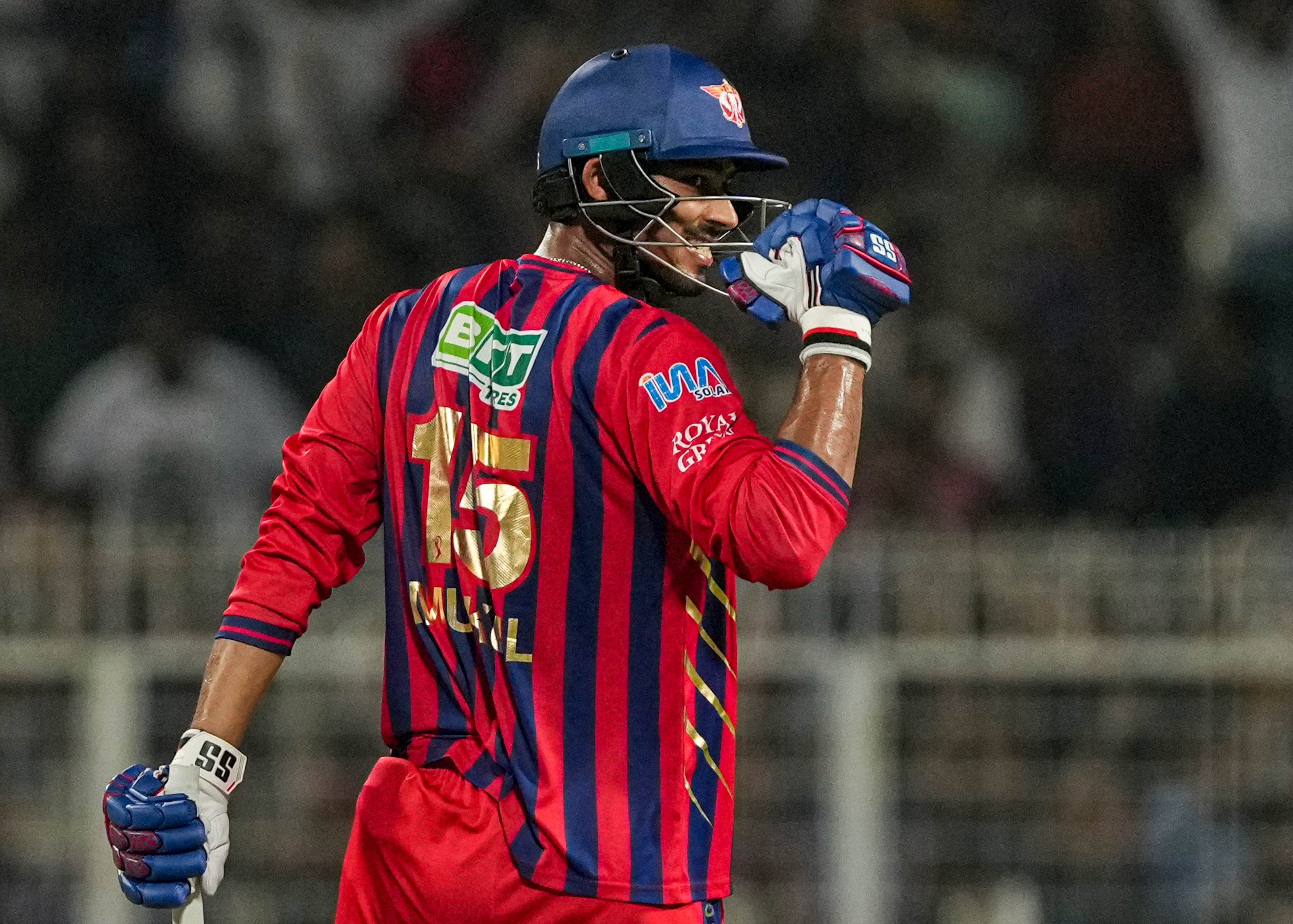 Mukul flipped the game in favour of LSG, when KKR were looking favourites for the win. (Photo: PTI)