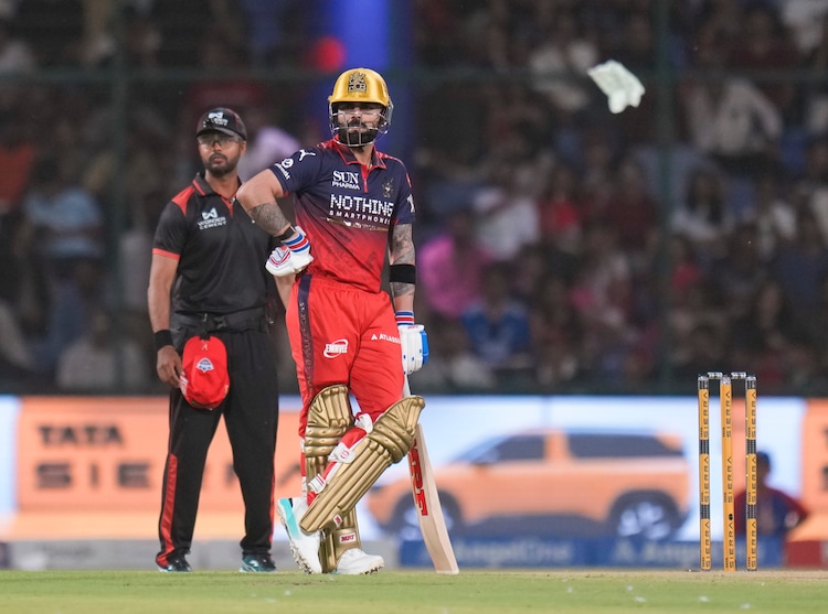 Ajitesh Argal was the umpire in DC vs RCB, featuring Kohli. (PTI Photo)