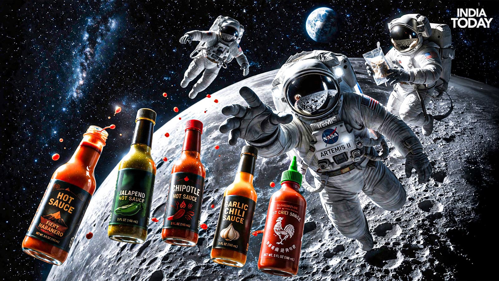Artemis II has carried five hot sauces to the Moon. (Photo: India Today)