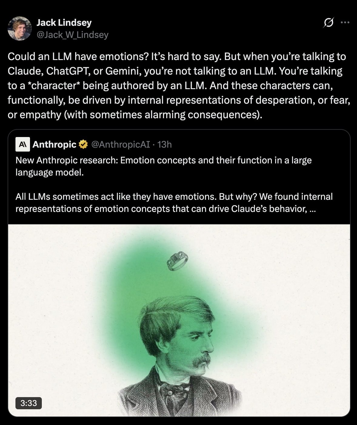 Claude feels emotions?