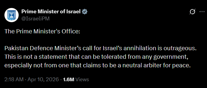 Israel is evil, cancerous, posts Pak Minister Khawaja Asif; Netanyahu fires back 2 screenshot 2026 04 10 072941.png?VersionId=DtjTsfJ1p