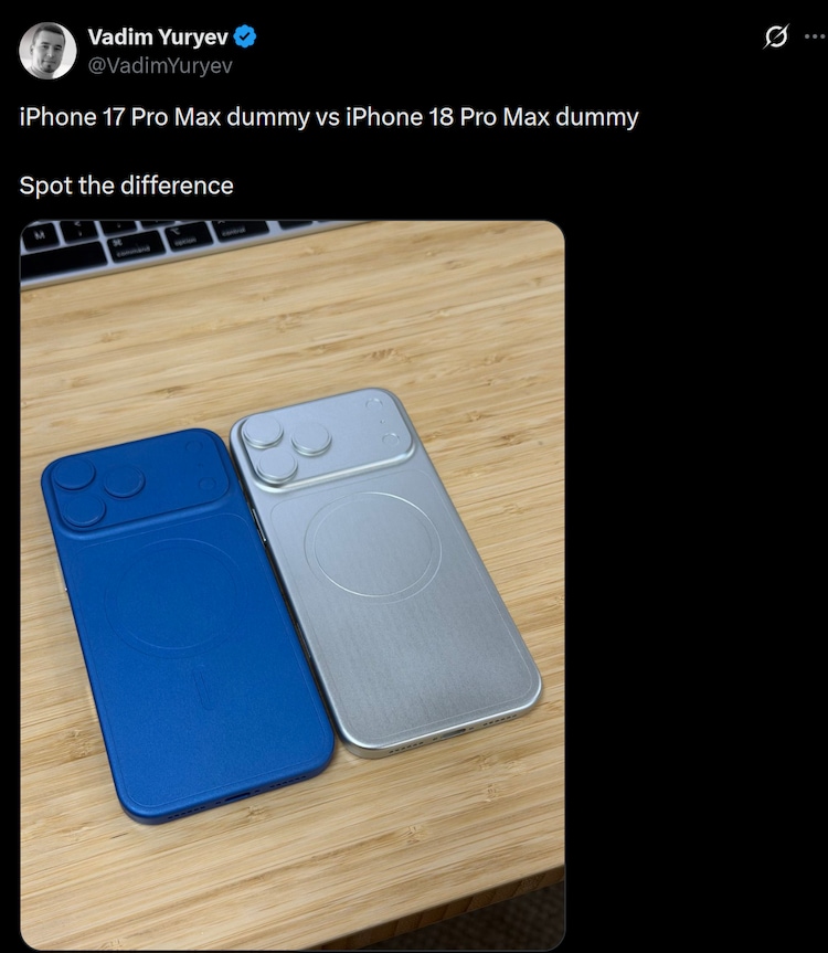 iPhone 18 Pro Max dummies