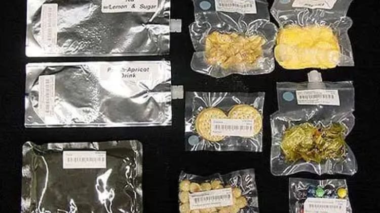 Space food samples. In space, food loses its flavour rapidly. Sadly, the astronauts cannot have a savoury meal. Instead, what they eat tastes like cardboard. That is where hot sauces come to the rescue. (Photo: Nasa)