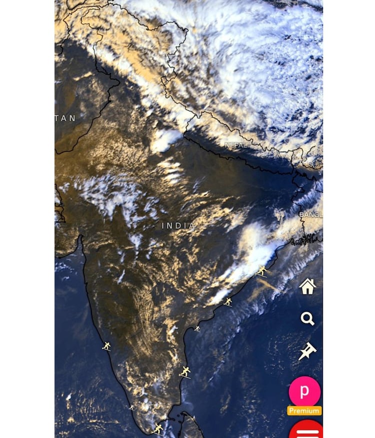 East UP and Bihar skies are totally clear. (Photo: X/@allindiaweather)