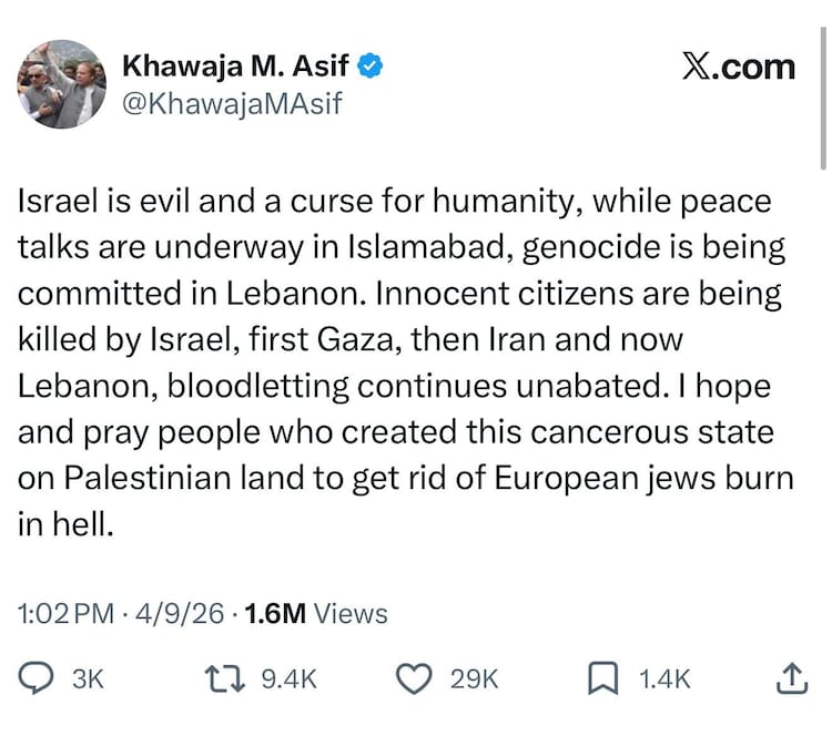 Israel is evil, cancerous, posts Pak Minister Khawaja Asif; Netanyahu fires back 3 whatsapp image 2026 04 10 at 7.29.50 am.jpeg?VersionId=C0LqGr348yeS