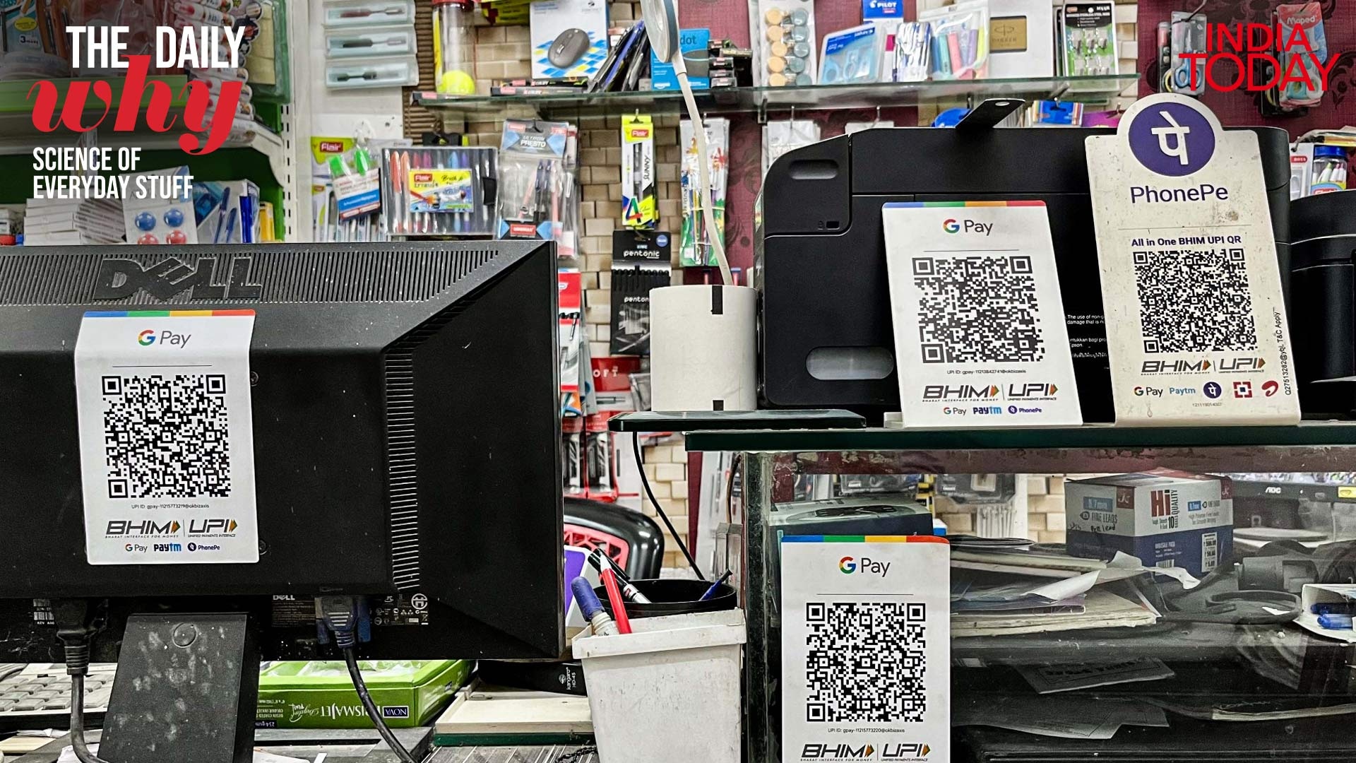 A QR code holds up to 7,089 numeric characters, compared to the 20 a standard barcode can store, all packed into a square the size of a postage stamp. (Photo: Radifah Kabir/India Today)