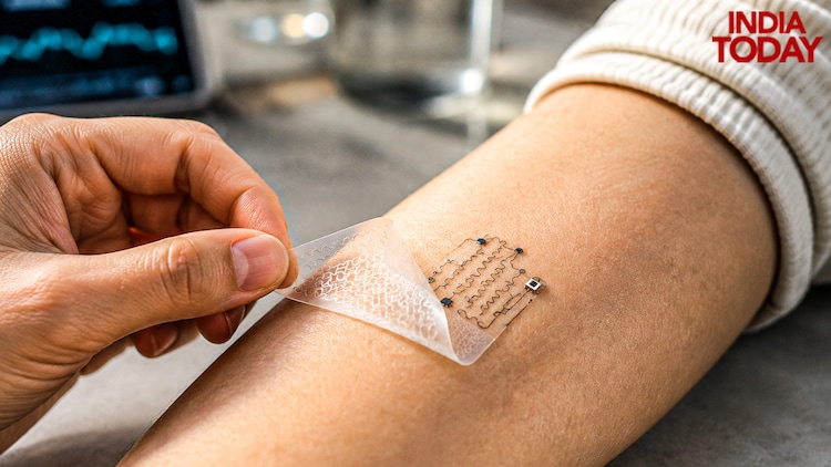 Flexible medical circuitry, thinner than a bandage, represents the next generation of wearable healthcare technology designed to move naturally with the body. (Photo: Radifah Kabir)
