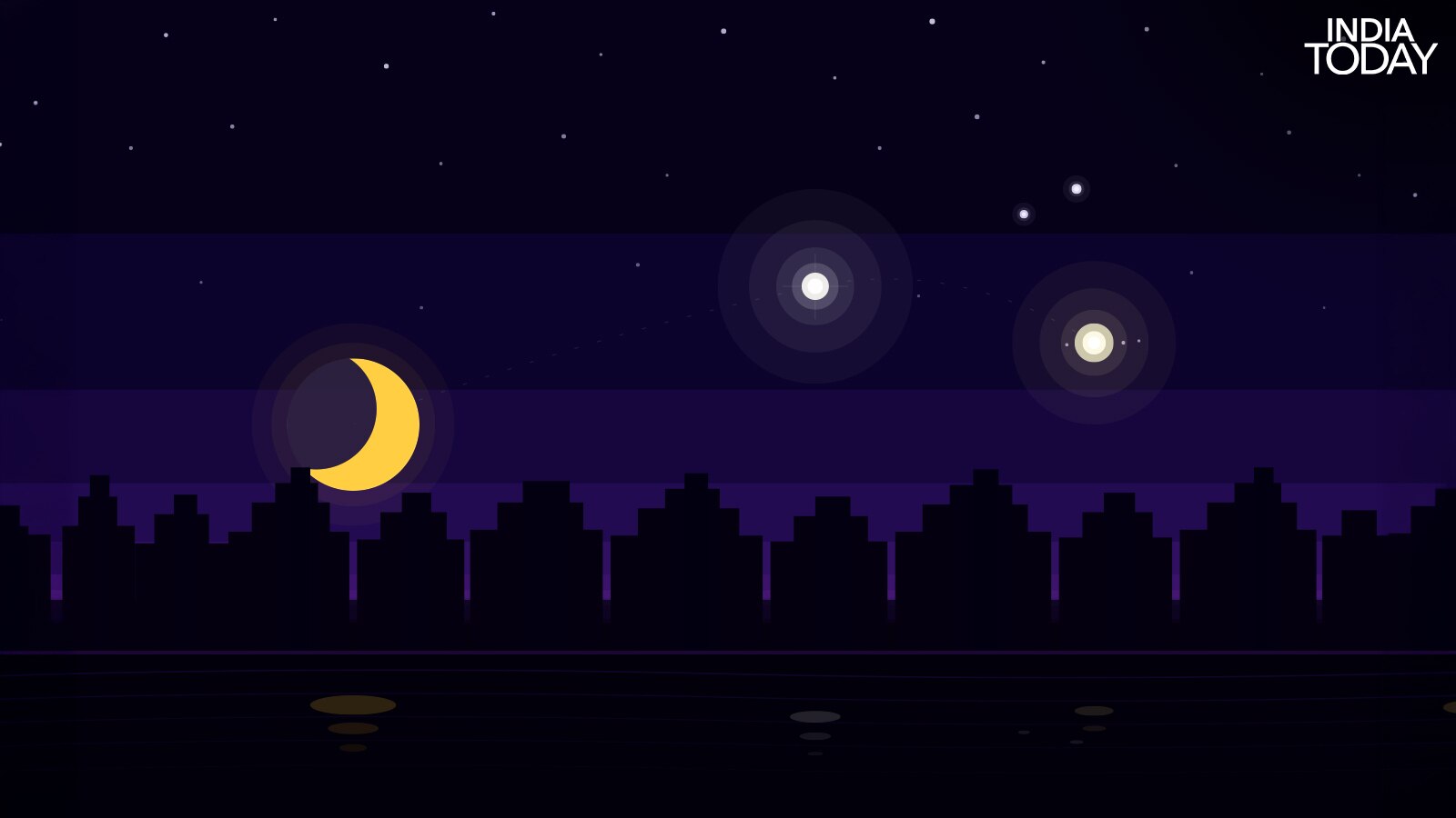 When the Moon sits low above the horizon, its light passes through a thicker slice of atmosphere, scattering away blue wavelengths and leaving a warm golden tint. (Photo: Radifah Kabir)
