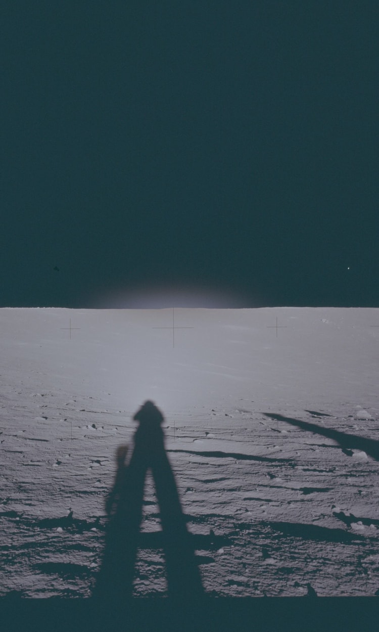 Astronaut Pete Conrad stands on the Moon next to the lunar lander during the Apollo 12 mission in November 1969. This photo has been publicly available in Nasa's archives for decades. (Photo: Nasa/Johnson Space Center)