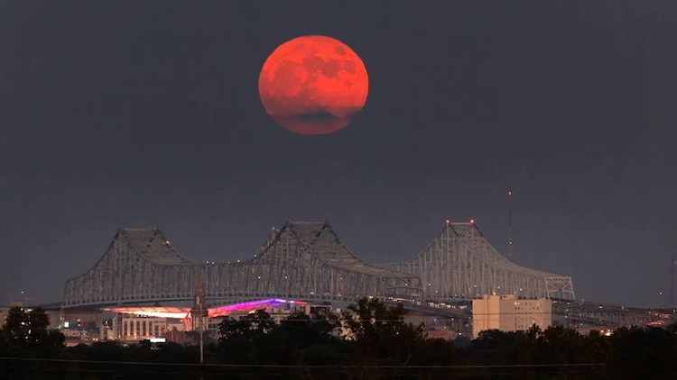 A Blue Moon has nothing to do with colour. The term simply refers to the second full Moon occurring within the same calendar month, a relatively rare event. (Photo: Nasa)