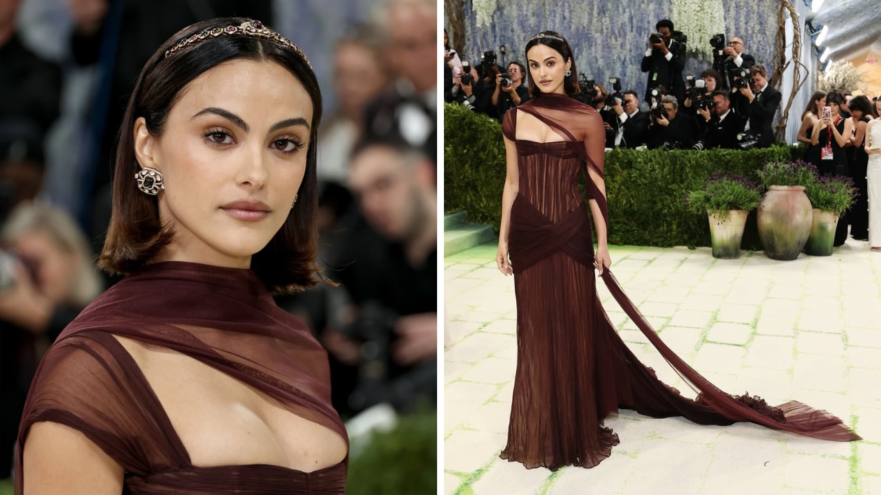 Camila Mendes in a Manish Malhotra creation | Photos: Instagram