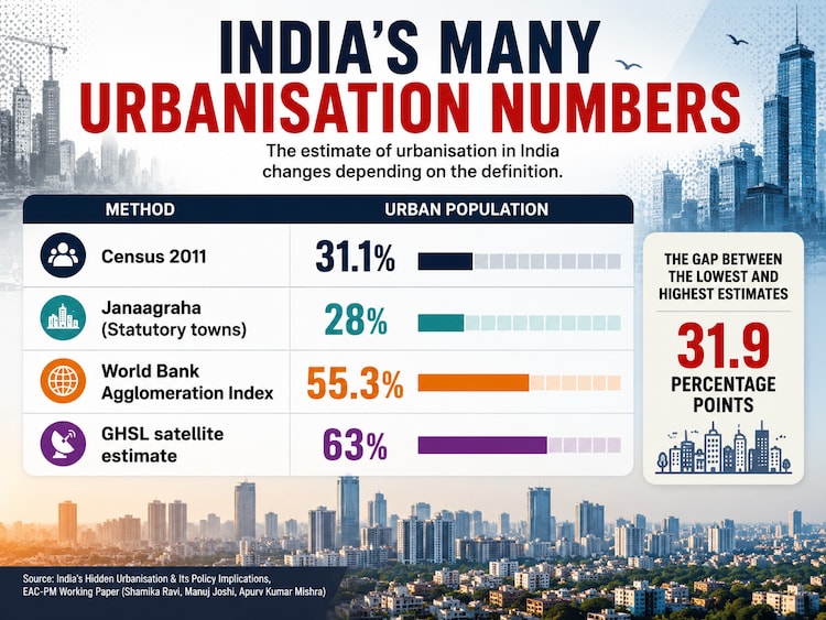 How urban is India?