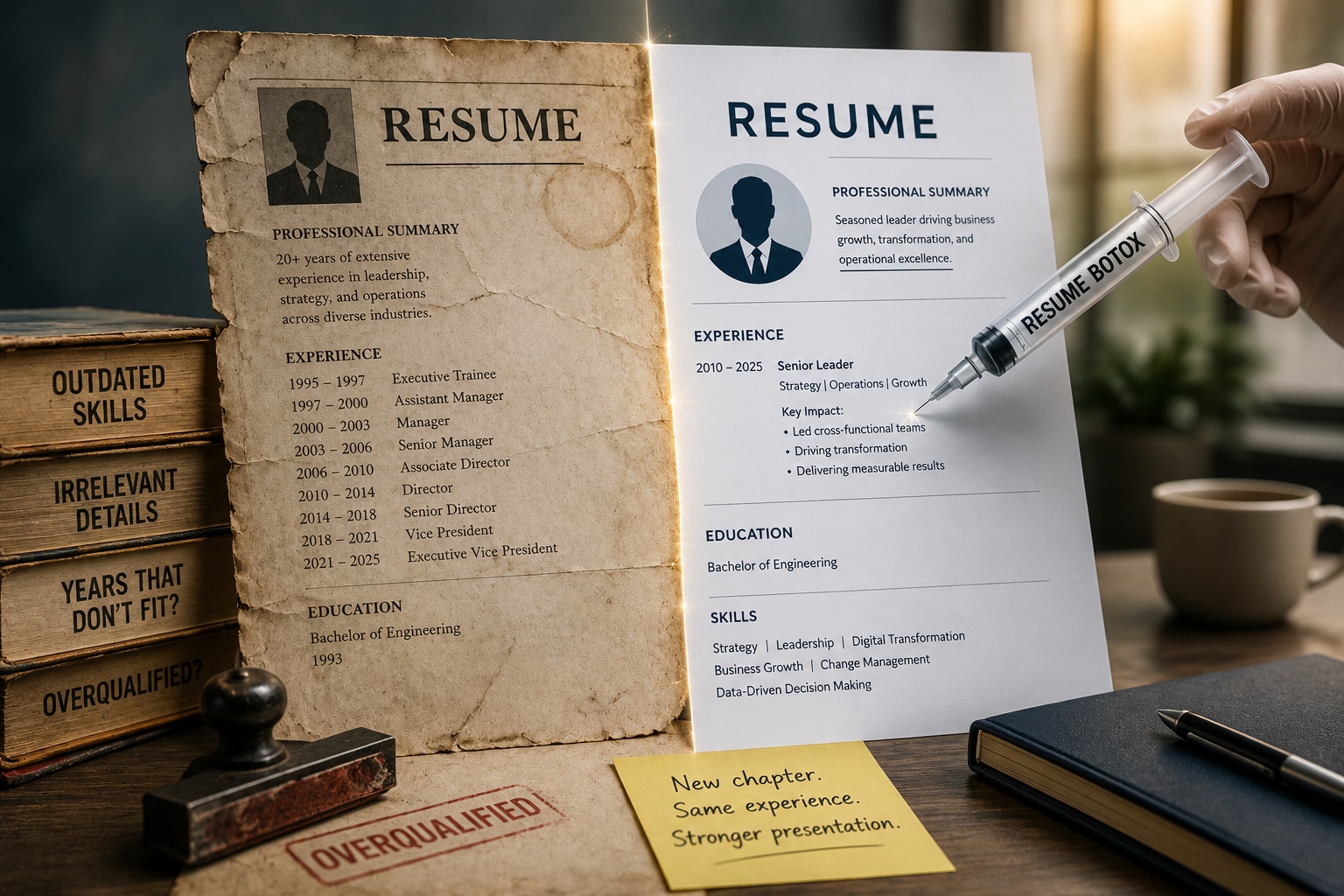 The curious rise of resume botox (AI generated image)