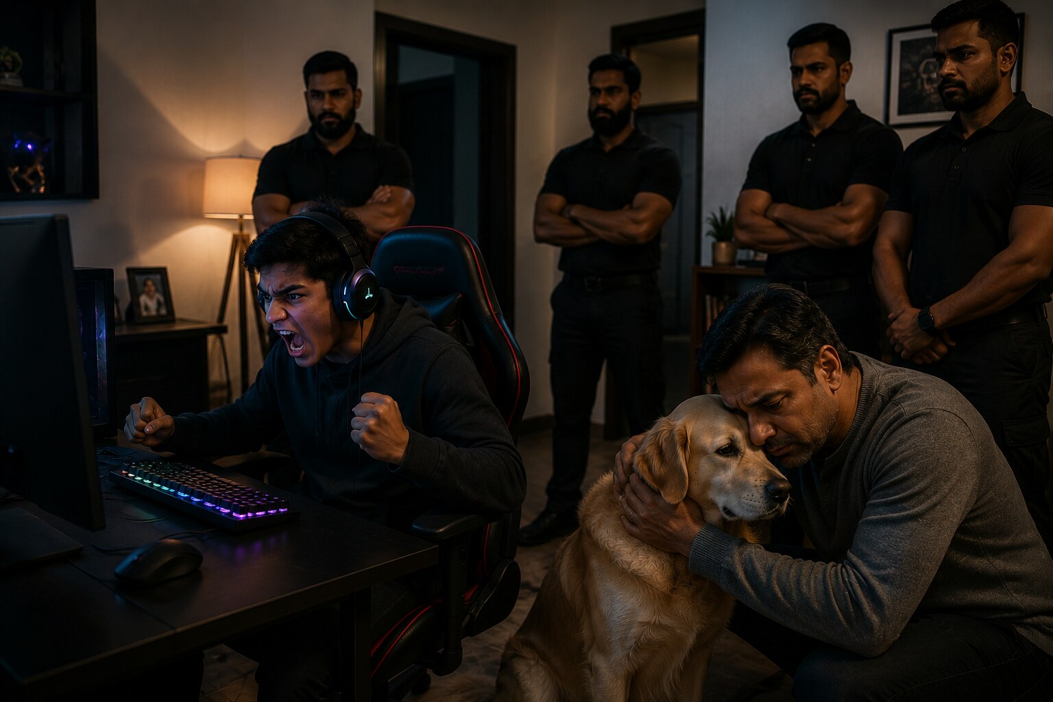 Bouncers were deployed in two shifts for nearly nine months to protect the pet.