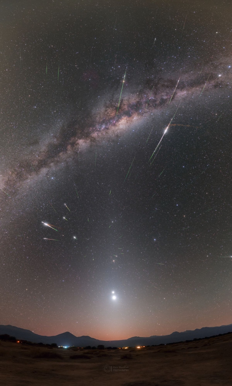 The Eta Aquarid meteor shower, caused by debris from Halley’s Comet, peaks on May 5 and 6. At its best, it can produce up to 50 shooting stars per hour. (Photo: Nasa)