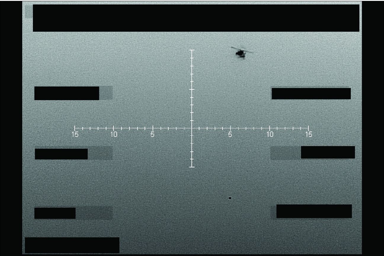 An infrared image captured from a helicopter over the western United States in September 2025, showing an unidentified object in flight. (Photo: US Department of War)