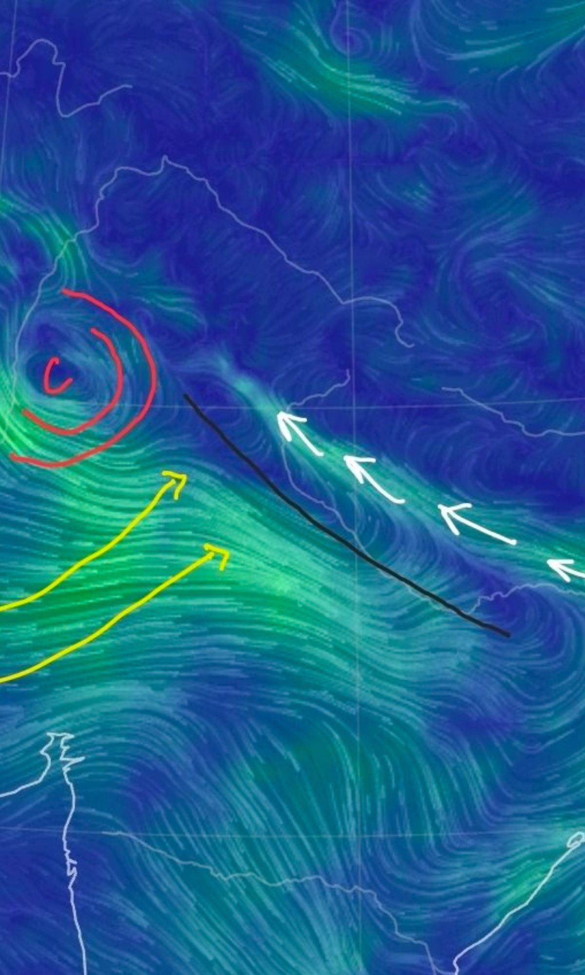 Four converging weather systems are driving North India's violent storm outbreak this weekend. (Photo: X/@navdeepdahiya55)