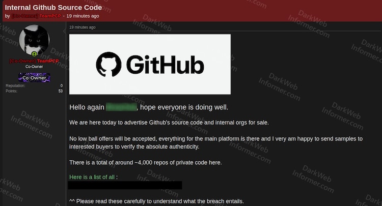 GitHub hack