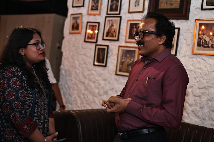 It was more exciting than meeting any celebrity I had ever interviewed. Not slightly but considerably. Me with Dr S Somanath, who led Chandrayaan-3 and Aditya-L1.