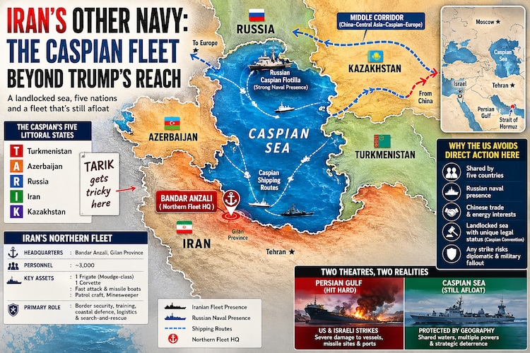 Iran still has a navy in the Caspian Sea. It's where America can't look 2 iran northern fleet