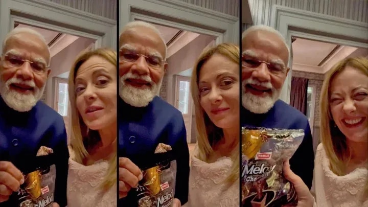 Melody toffee, Melodi meme, Parle Melody history, Modi Meloni meme, Giorgia Meloni, PM Modi Italy visit, Parle Products, Indian candy brands, Melody diplomacy, viral political memes
