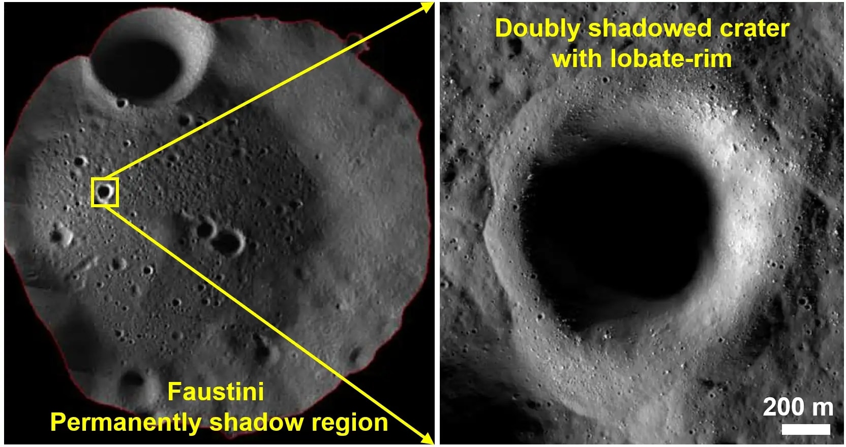 Moon South Pole crater