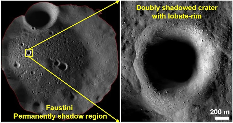 Moon South Pole crater