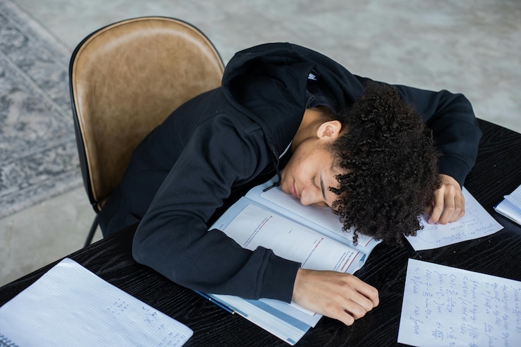 sleep for students, whole night study for exams, late night study effects, sleeping less impact, exam preparation tips, memory improvement, brain function, study hacks, student health, board exams 2026, importance of sleep