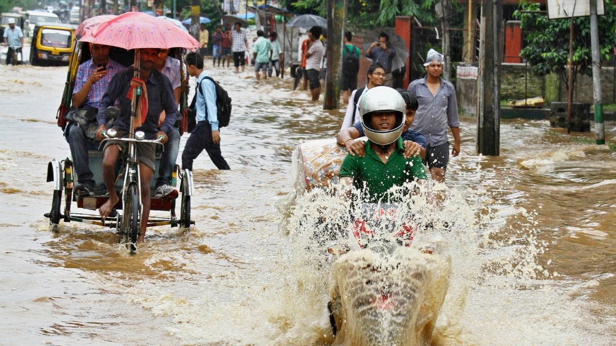 Relentless pre-monsoon showers lash Assam and Meghalaya as IMD warns of widespread and heavy rainfall across northeast India. (Photo: Reuters)