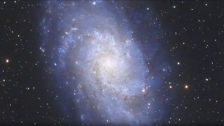 An Indian astrophotographer captured a galaxy 2.7 million light-years away from his Himalayan village using a compact telescope. The light in the image left M33 before early humans existed on Earth. (Photo: @pahadi_astro / Instagram)
