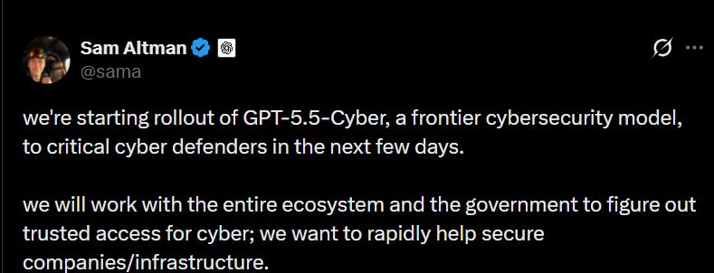 Sam Altman on OpenAI Cyber