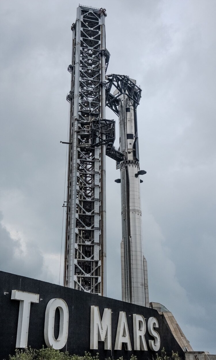 The Raptor 3 engine, used across both stages of Starship V3, is lighter and produces 22 per cent more thrust than its predecessor, thanks to its fully internalised plumbing and sensors. (Photo: SpaceX)