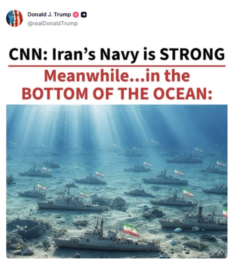 Iran still has a navy in the Caspian Sea. It's where America can't look 3 Trump Truth Social Post on Iranian Navy