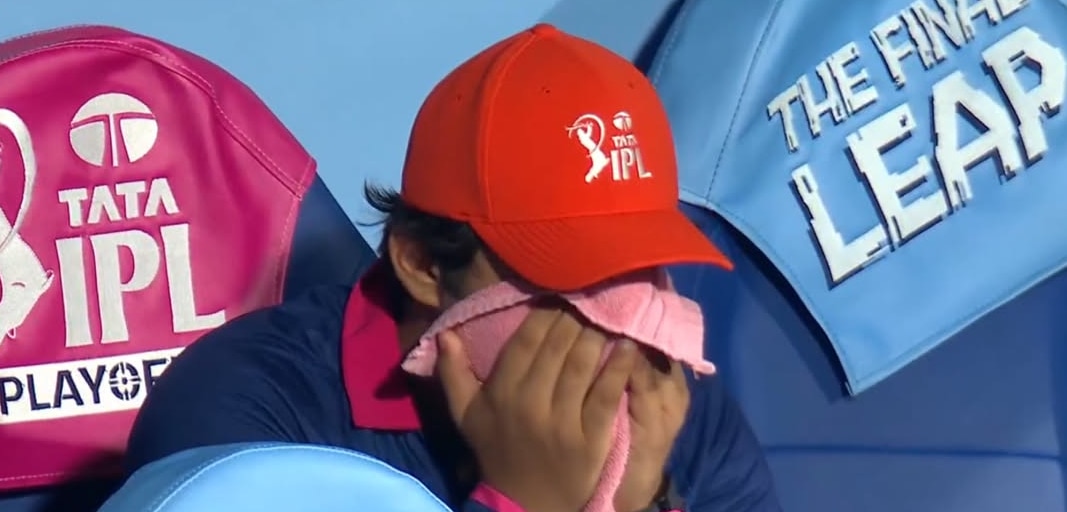 Sooryavanshi was left in tears after RR's exit from IPL 2026. (ScreenGrab: JioHotstar)