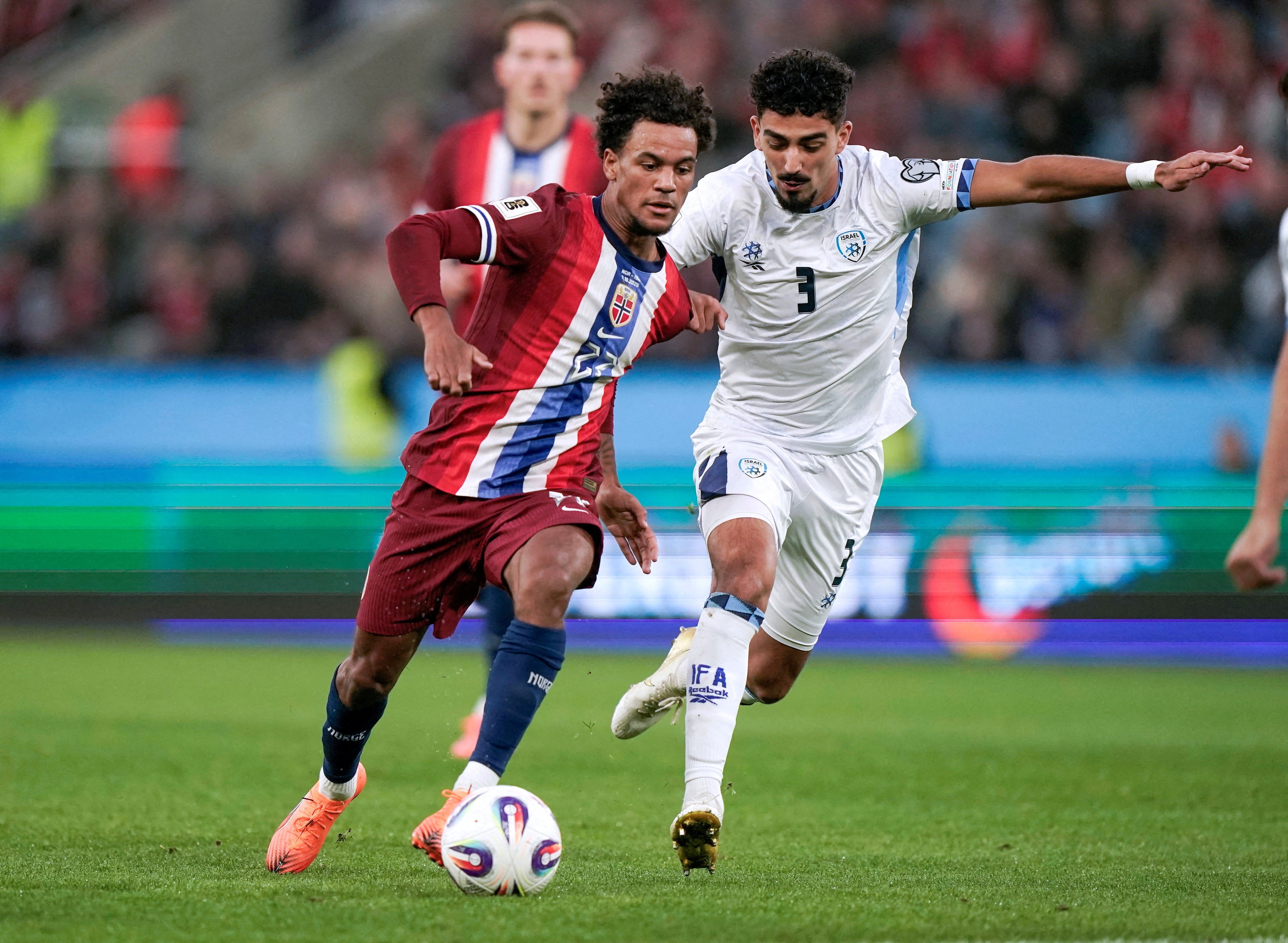 Norway's Oscar Bobb thrives with the ball glued to his feet. (Reuters)