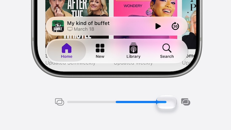 You can now reduce the transparency effect of Liquid Glass by a slider.