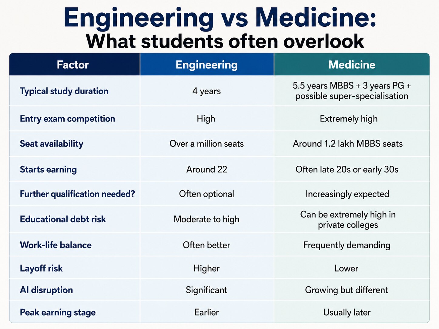 MBBS vs BTech, doctor versus engineer, IITian layoff, doctor vs engineer debate, AI jobs, medical careers, engineering careers, Reddit viral post, job security, doctor salary, tech layoffs