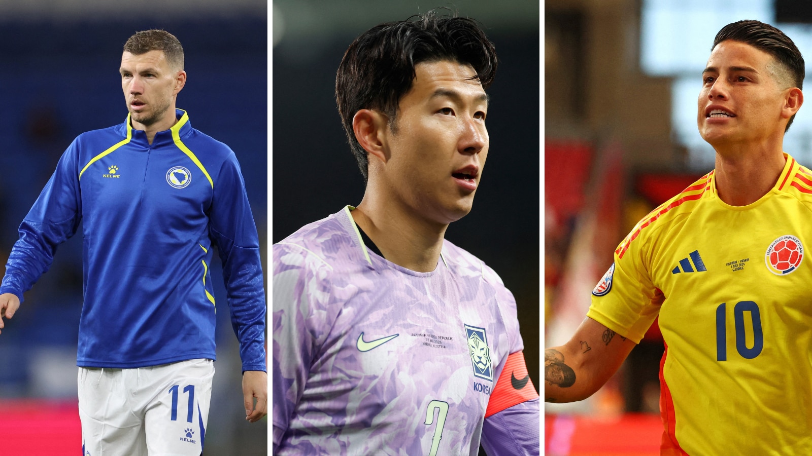 The likes of James Rodriguez, Son Heung-min and Edin Dzeko have been some of the best in the business. Image: Reuters