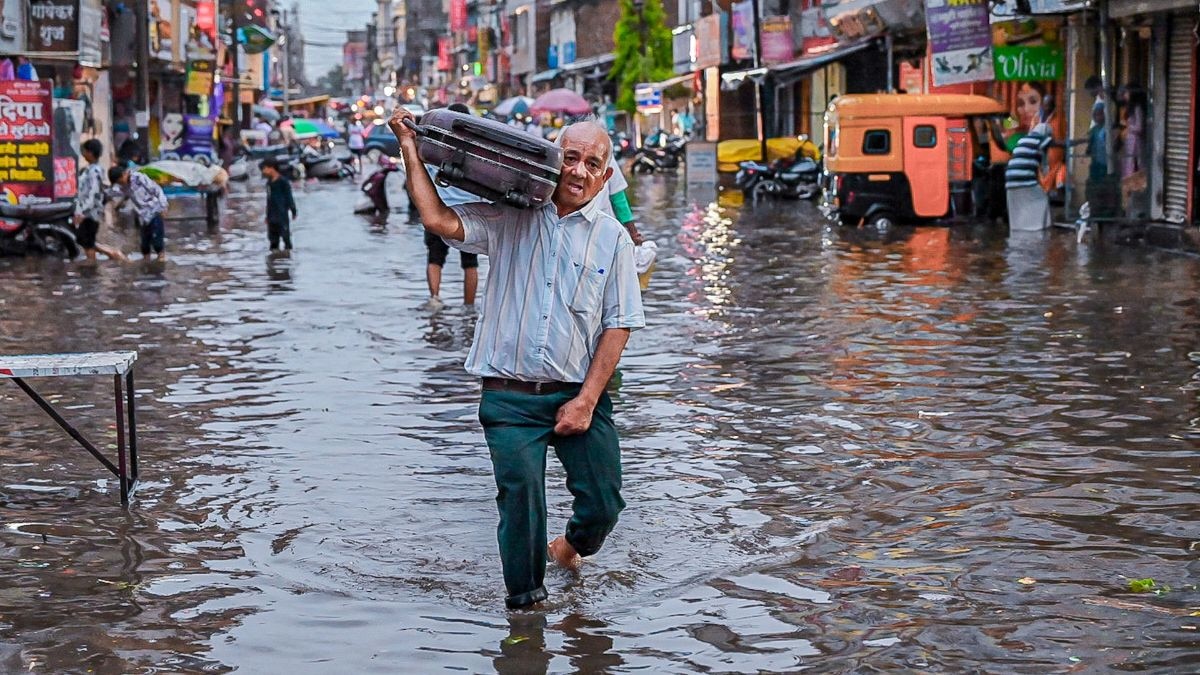 Two cyclonic circulations, one over the Arabian Sea and one over the Bay of Bengal, are steering the monsoon inland. (Photo: PTI)