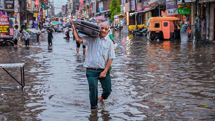 Two cyclonic circulations, one over the Arabian Sea and one over the Bay of Bengal, are steering the monsoon inland. (Photo: PTI)