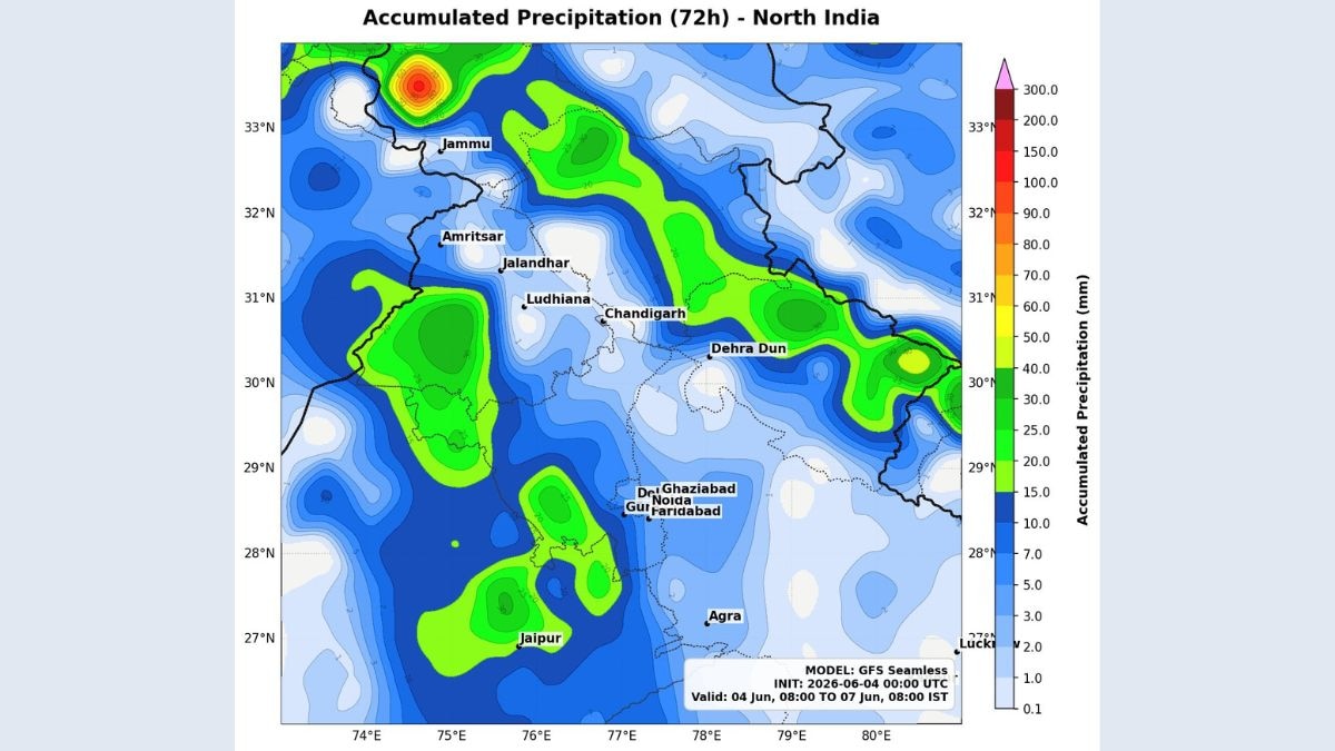 Western disturbances, which originate over the Mediterranean Sea and travel eastward, are responsible for the unseasonal rain and thunderstorms currently battering Delhi and the northern plains. (Photo: X/@navdeepdahiya55)