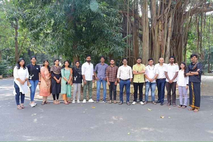 Lab group under prof Ethayaraja Mani