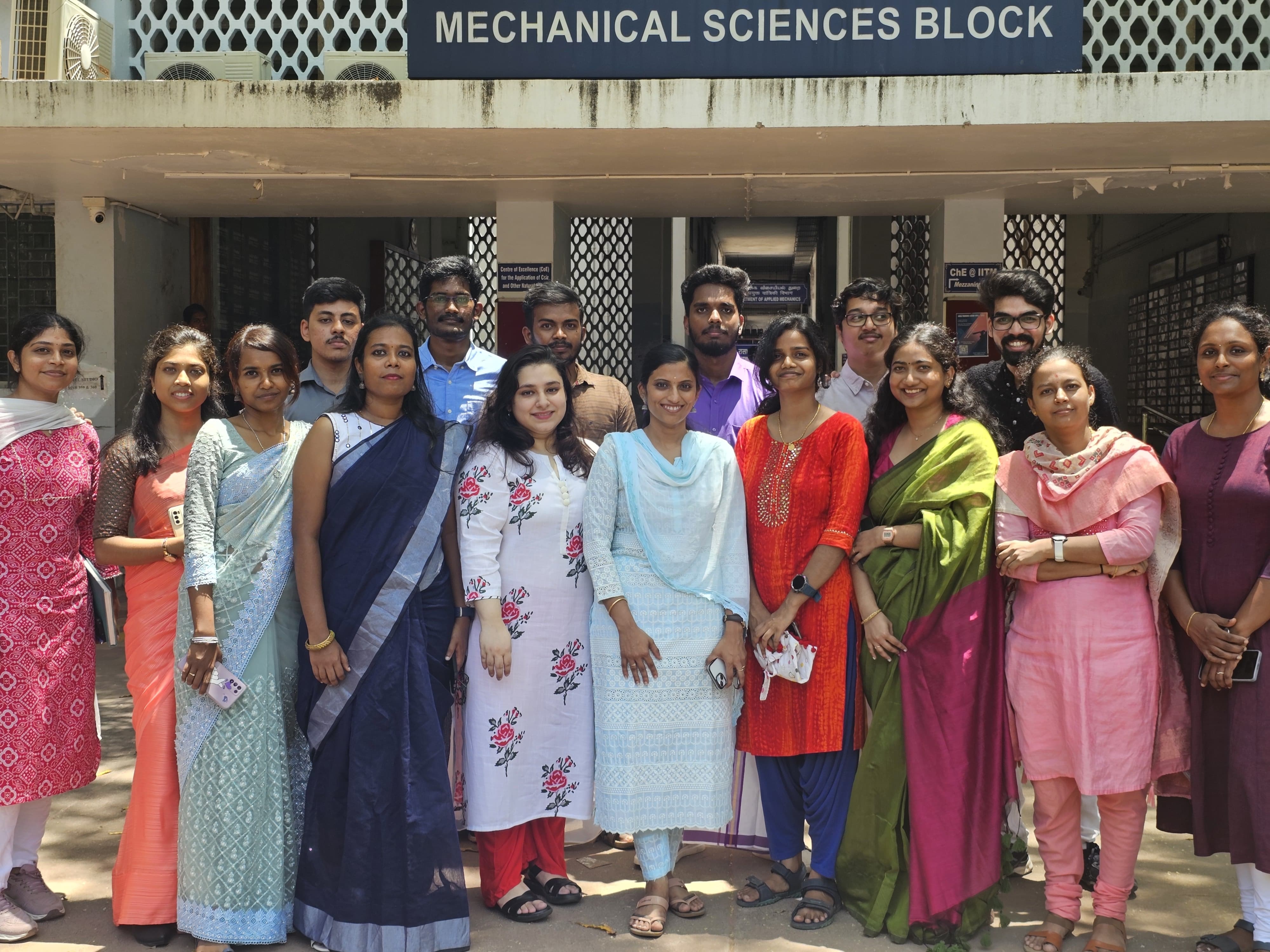 Anagha's main lab group under prof Swathi Sudhakar