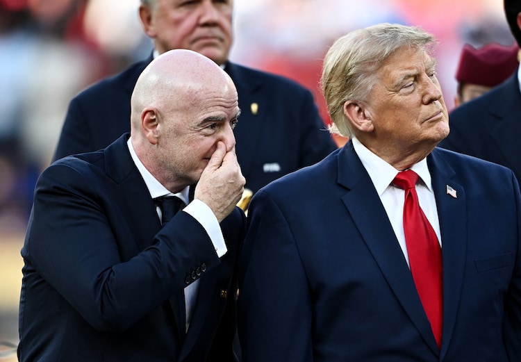 Gianni Infantino endured a World Cup dominated as much by controversy as football. (Photo: Reuters)