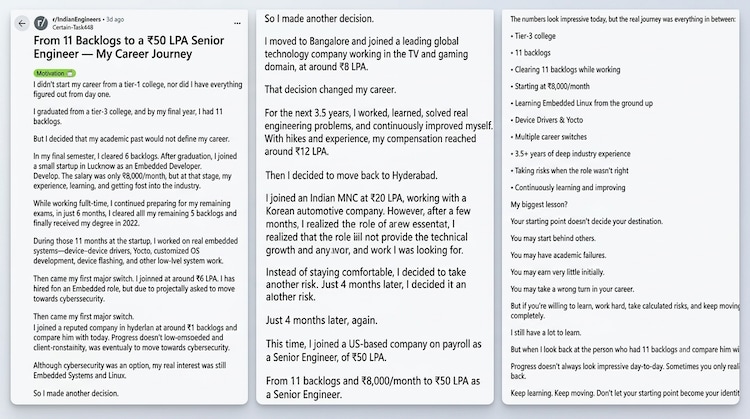 The Reddit post.